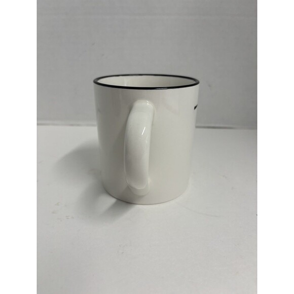 Threshold T Monogram Coffee Mug White, Black, Gold - Picture 6 of 7